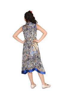 Asymmetrical Long Jacket with Short Skirt