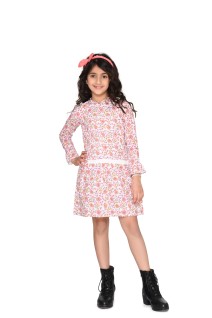 Pink Cotton Frock Dress